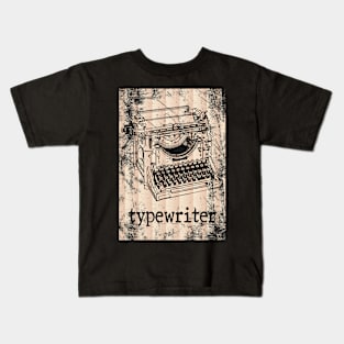 DISTRESSED VINTAGE TYPEWRITER Kids T-Shirt